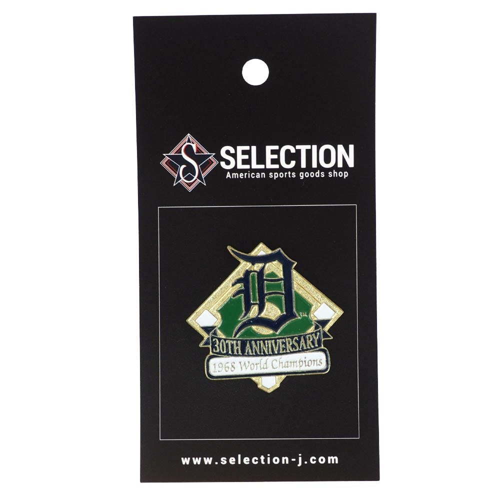 MLB デトロイト・タイガース 30周年記念 1968 優勝記念 Pin ピンバッチ