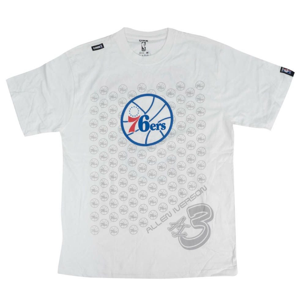 アイバーソン Tシャツ 半袖 NBA Tシャツ シクサーズ 76ers 白 ホワイト