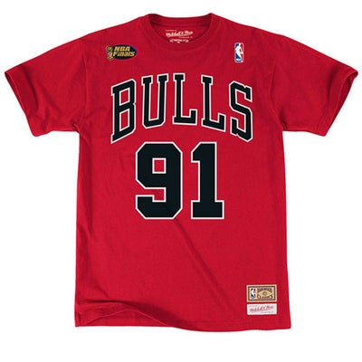 NBA ブルズ デニス・ロッドマン Tシャツ 復刻モデル レッド - NBA 