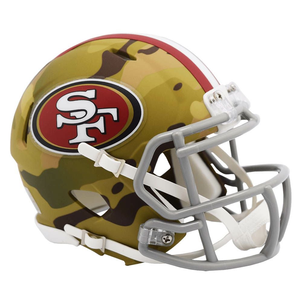 49ers ミニヘルメット NFL カモフラージュ 迷彩 リデル インテリア