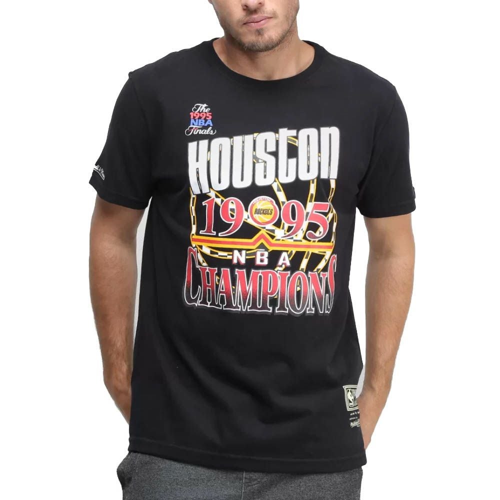 NBA ロケッツ Tシャツ 復刻モデル ミッチェル＆ネス ブラック メンズ