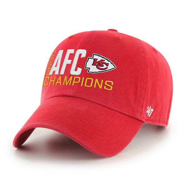 NFL チーフス キャップ 2024 AFC 優勝記念 Clean Up Adjustable Hat