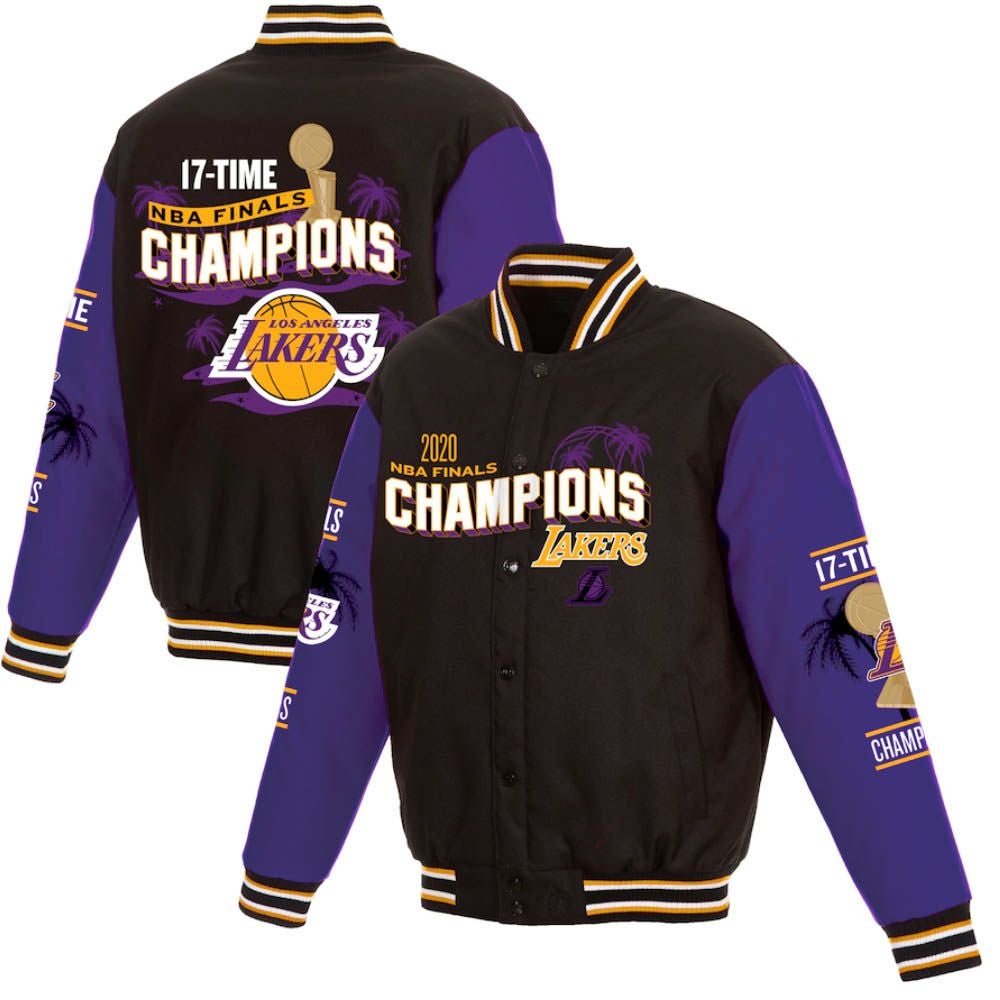 レイカーズ スタジャン NBA JH Design ブラック メンズ 長袖 アウター