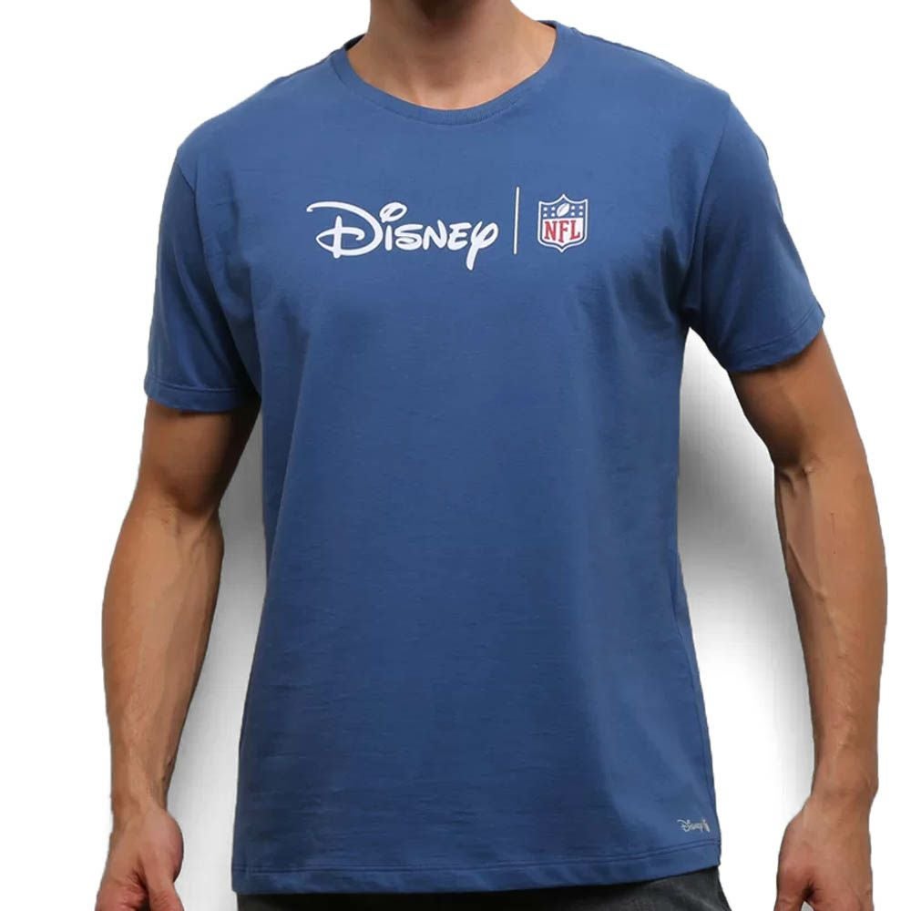 AFロゴ Tシャツ ネイビー Lサイズ NFL Tシャツ ディズニー メンズ 半袖 tシャツ ネイビー Disney Logo T