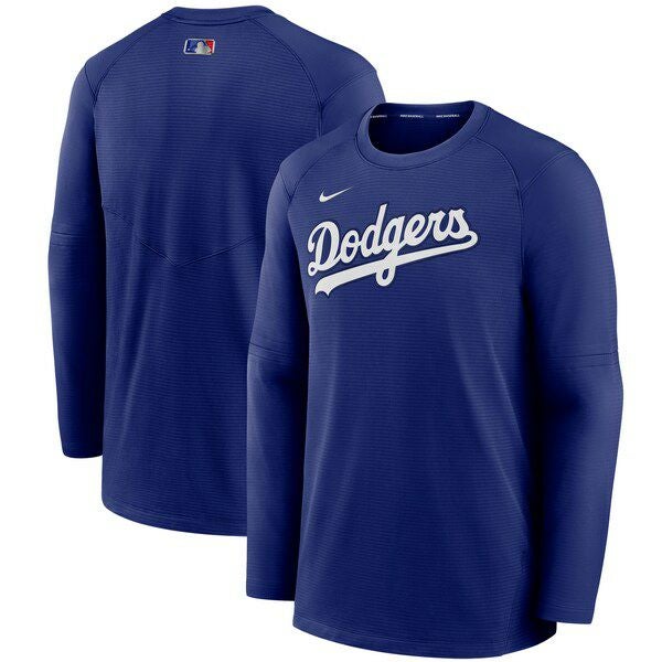Dodgers スウェットシャツ 青　ドジャースLサイズ ドジャース スウェットシャツ MLB ナイキ NIKE 選手着用 ラグラン