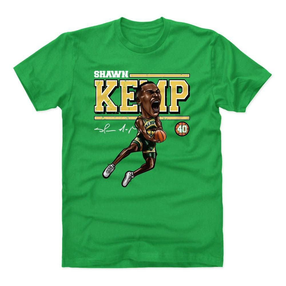 NBA シアトル・スーパーソニックス Tシャツ ショーン・ケンプ Cartoon