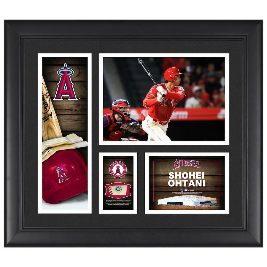 MLB 大谷翔平 エンゼルス フォトフレーム 実使用ボール ピース グッズ