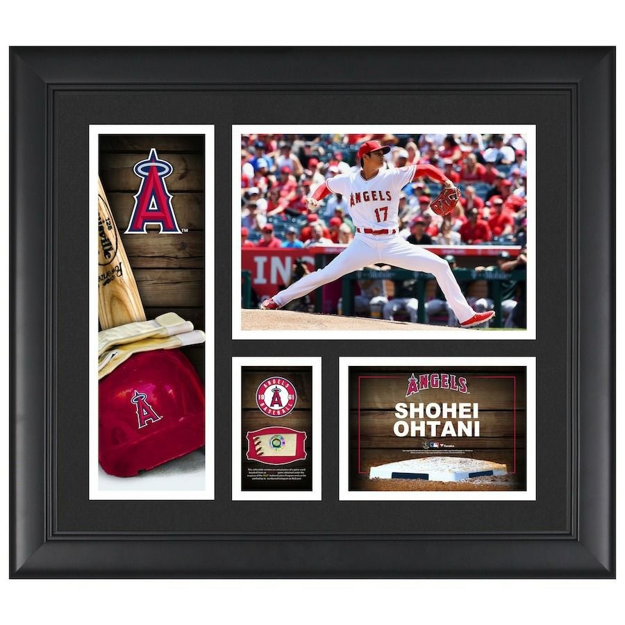 大谷翔平 エンゼルス ドジャース 実使用 パッチ topps WBC MLB 大谷翔平 エンゼルス フォトフレーム 実使用ボール ピース グッズ