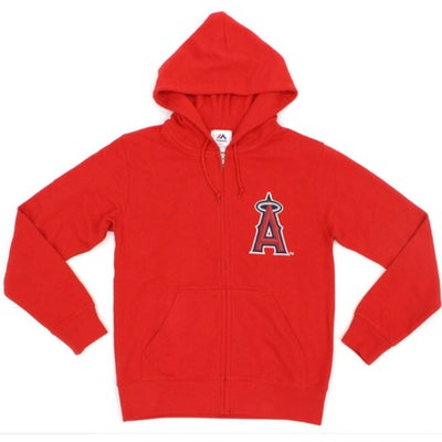 MLB エンゼルス パーカー/スウェット マジェスティック レッド メンズ 