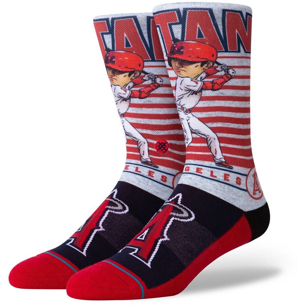 MLB 大谷翔平 エンゼルス グッズ ソックス 靴下 Shohei Big Head Socks