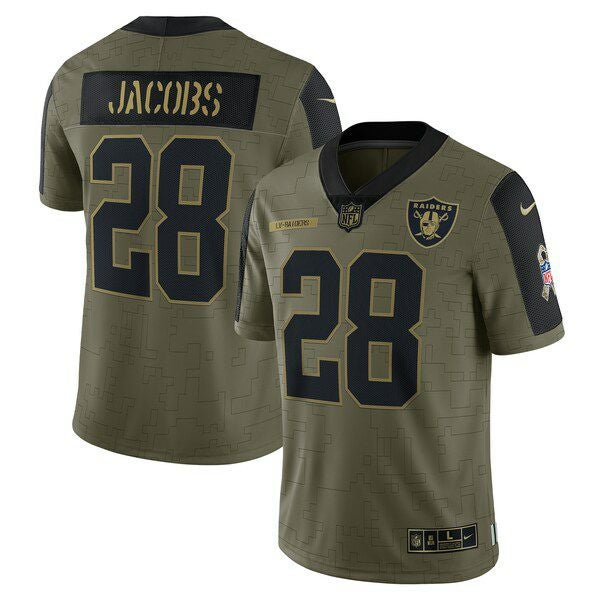 RAIDERS NFL ユニフォーム JACOBS 28 M Men's Las 【公式通販】