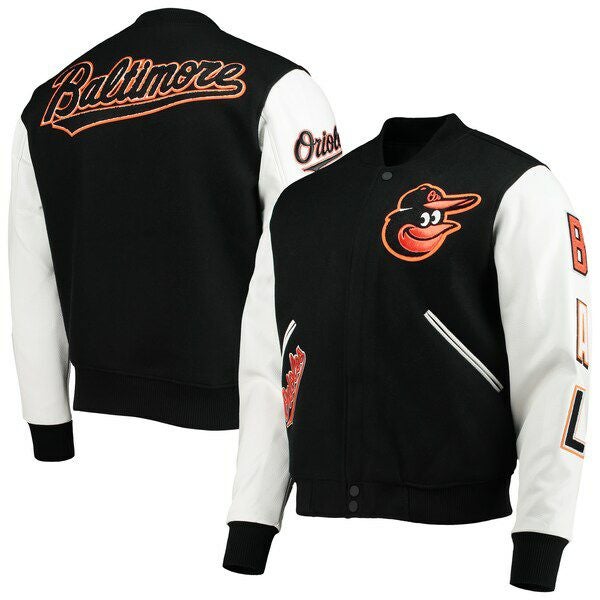 MLB オリオールズ スタジャン Varsity Logo ジャケット フルジップ