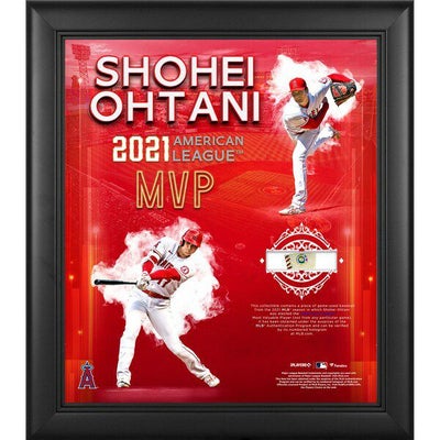 MLB 大谷翔平 エンゼルス フォトフレーム 実使用ボール ピース グッズ 