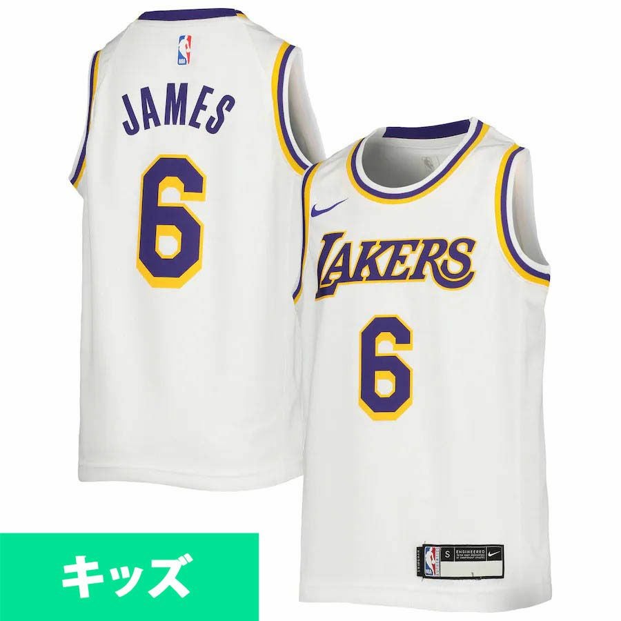 レブロン ジェームズ　ハイスクールユニフォーム Jordan NBA レブロン・ジェームズ レイカーズ ユニフォーム スウィング