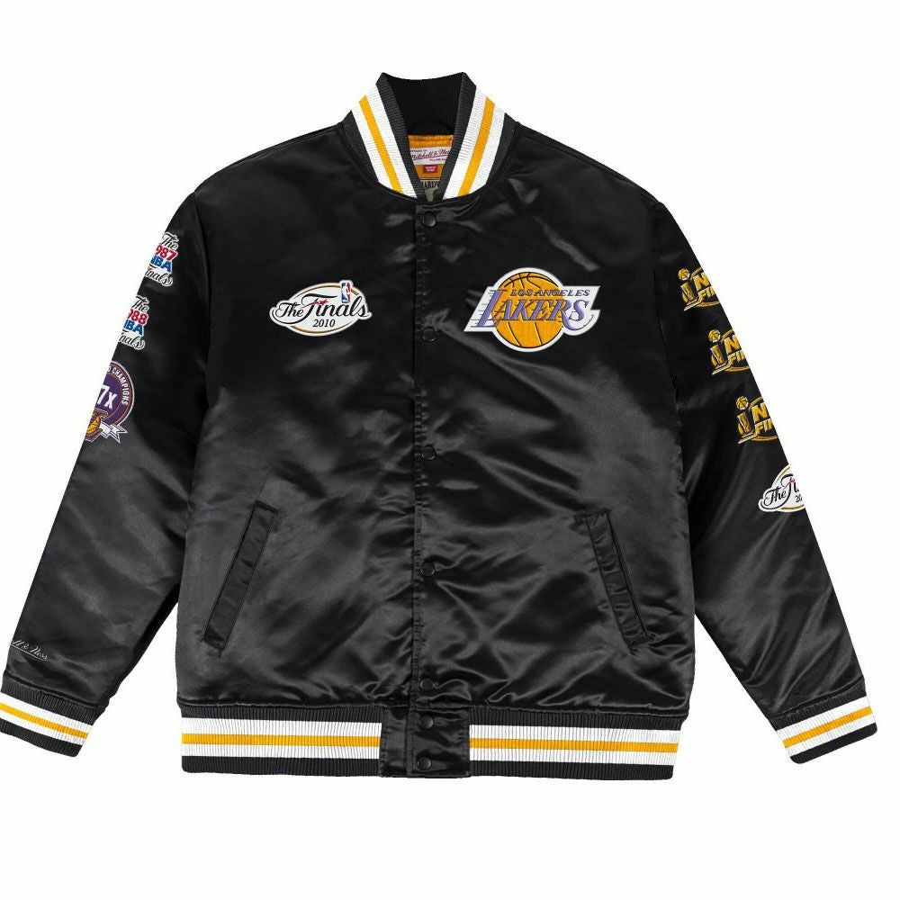 【超美品】レイカーズ NBA スタジャン　XL アウター　レザー Mitchell&Ness NBA ロサンゼルス レイカーズ ジャケット 関税込