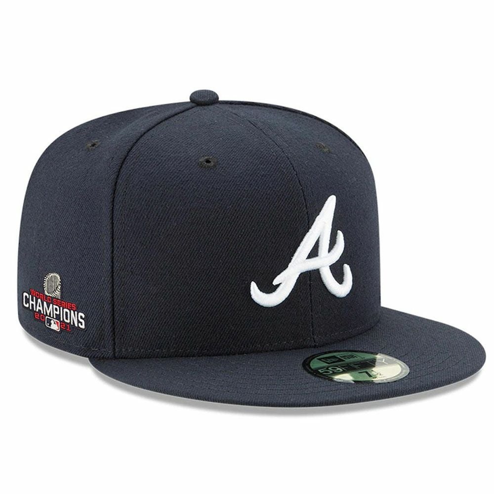 【ほぼ新品未使用】New Era 59FIFTY MLB 2021 キャップ MLB ブレーブス キャップ 2021 ワールドシリーズ 優勝記念 Champions