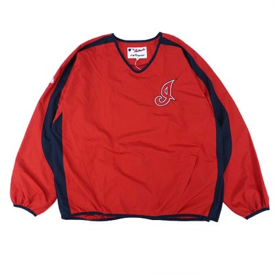 インディアンス スタジャン MLB Genuine Sports Wear ネイビー レッド 