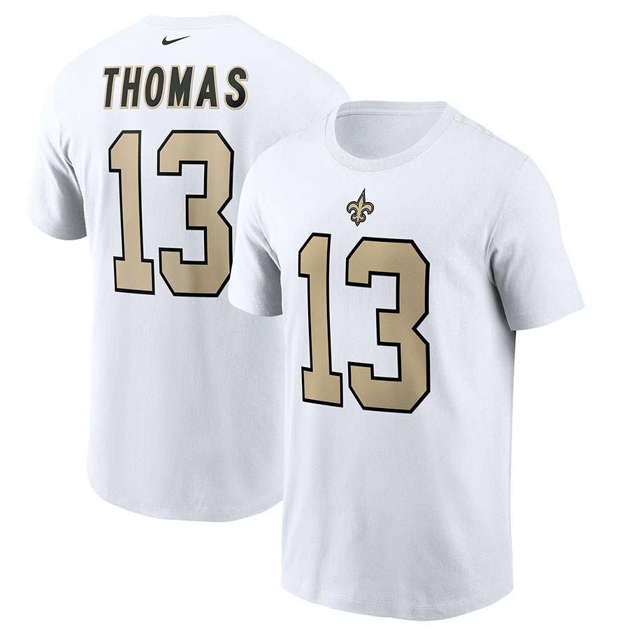 2XL新品マイケル・トーマス13豪華刺繍ゲームシャツ正規品NIKEセインツNFL Men's New Orleans Saints Michael Thomas Nike White Alternate Game
