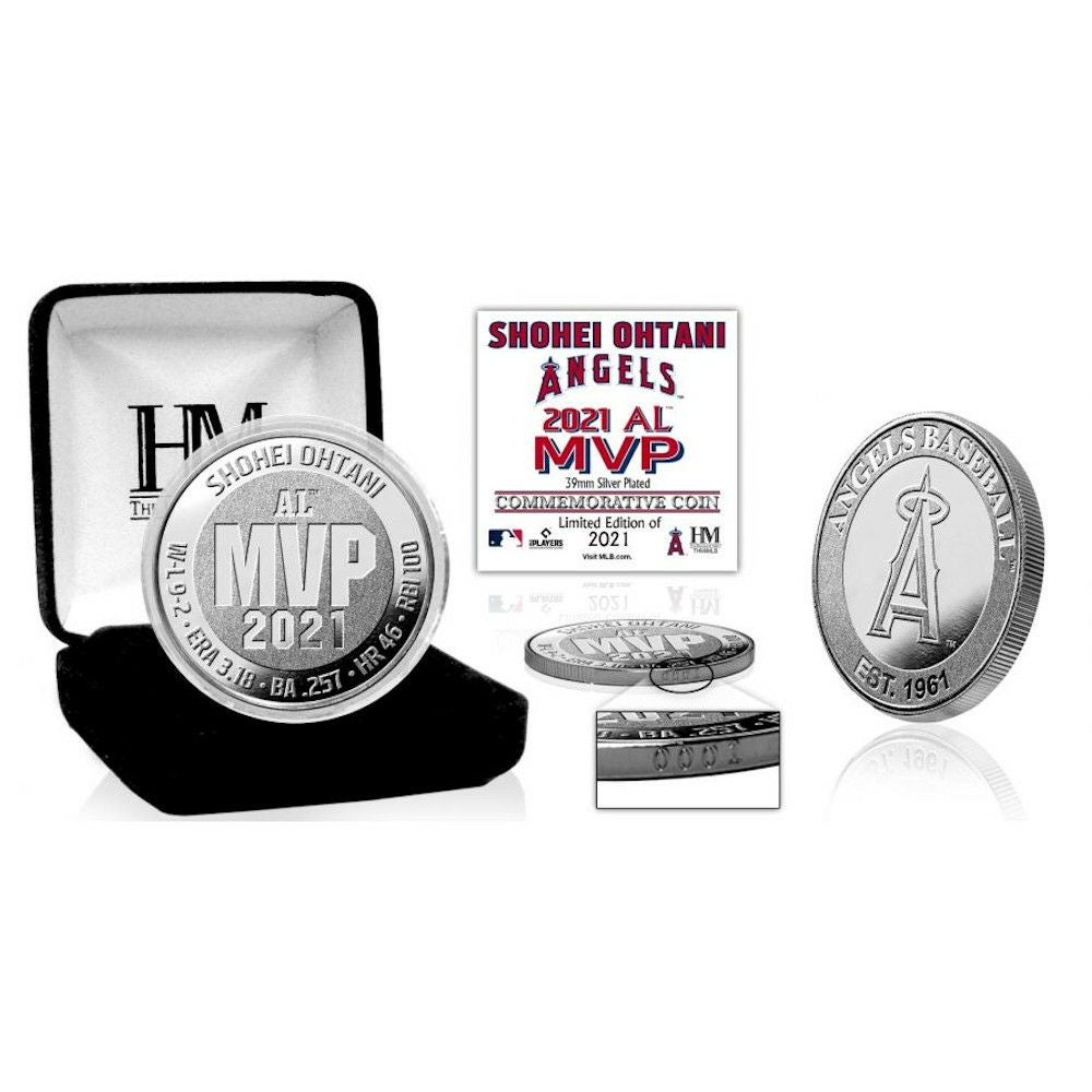 【超レア純銀 初MVP】大谷翔平　2021 AリーグMVP記念 メジャーリーグ(MLB)の2021MVPを記念した大谷翔平選手の純銀製メダル