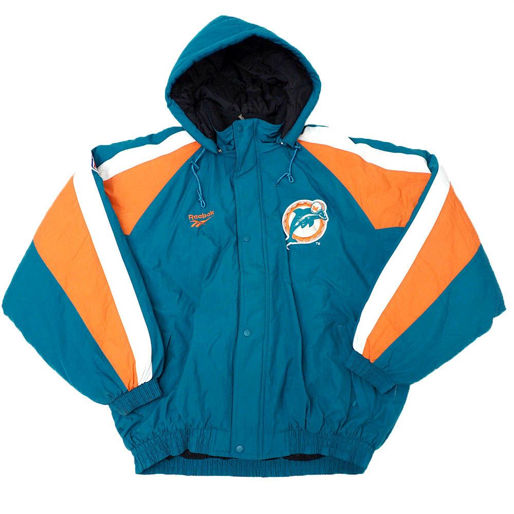 ドルフィンズ ジャケット APEX NFL Vintage Adult NFL Miami Dolphins Winter Pro Line APEX ONE Jacket