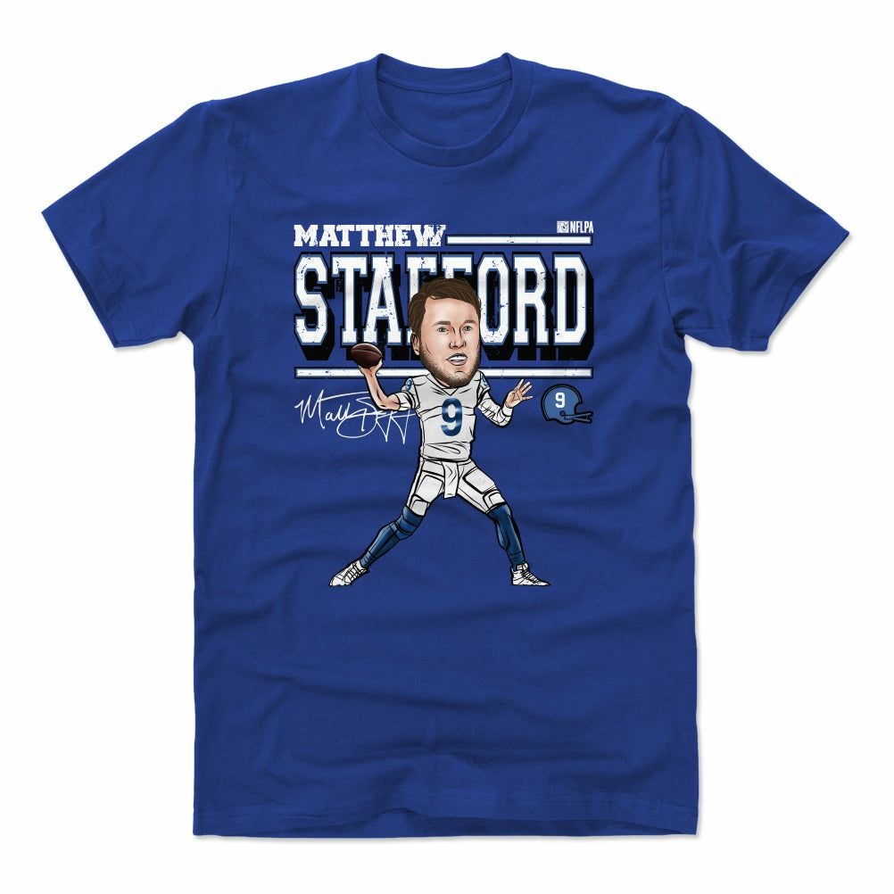 NFL マシュー・スタッフォード ラムズ Tシャツ Cartoon WHT T-shirt