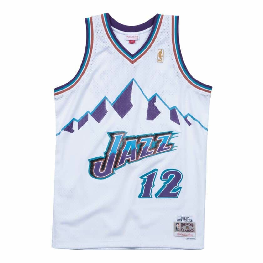 Utah Jazz ジョン・ストックトン #12 ユニフォーム 44サイズ Mitchell&Ness（ミッチェルアンドネス） ユニフォーム メンズ スイング