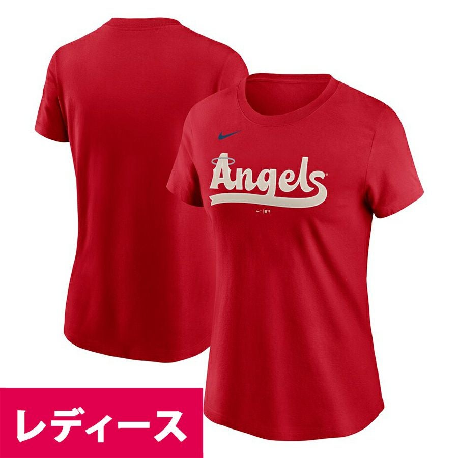 エンゼルス Tシャツ Mサイズ 赤 MLB エンゼルス Tシャツ レッド レディース - MLB | セレクション公式
