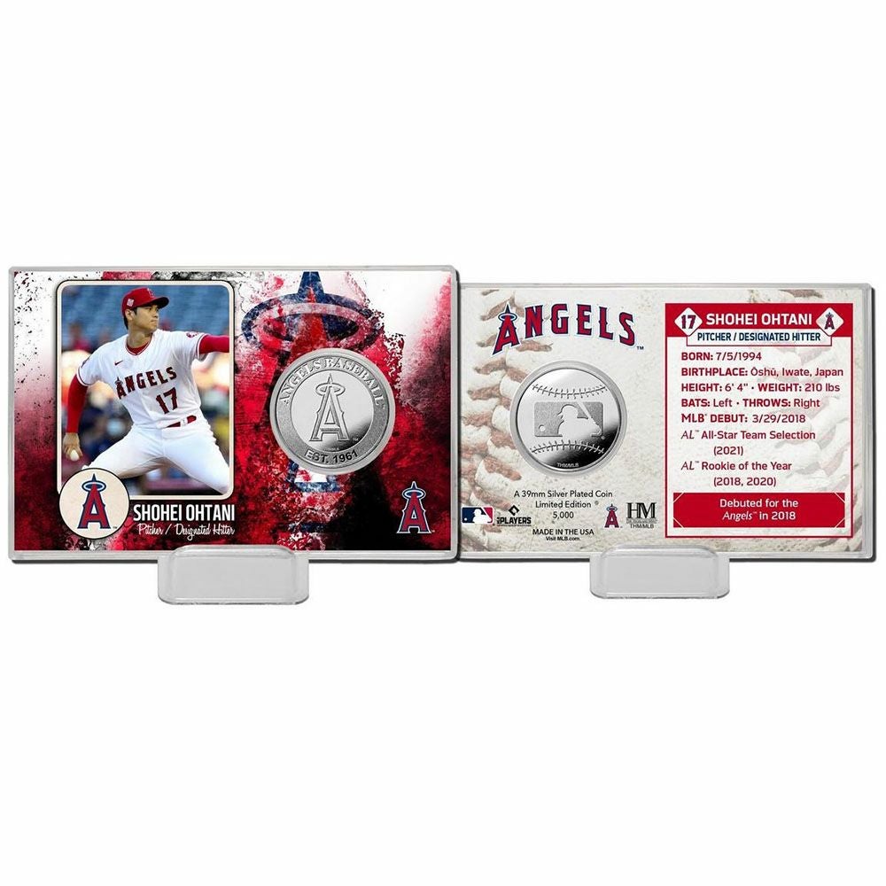 大谷翔平/5000枚限定シルバーカード/エンゼルス入団会見記念/#4 MLB 大谷翔平 エンゼルス Silver Coin Card (Angels 60th Season) The