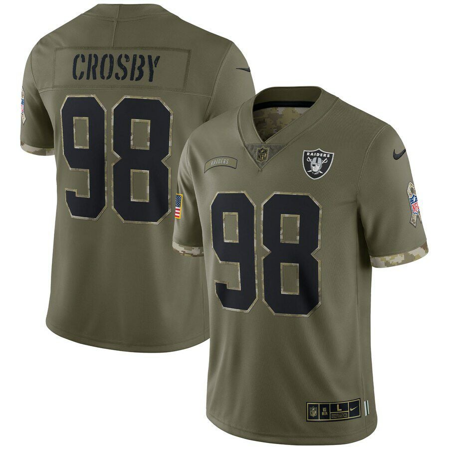 ラスベガス・レイダース クロスビー NFL ユニフォーム L NFL マックス・クロスビー レイダース ユニフォーム サルートトゥ