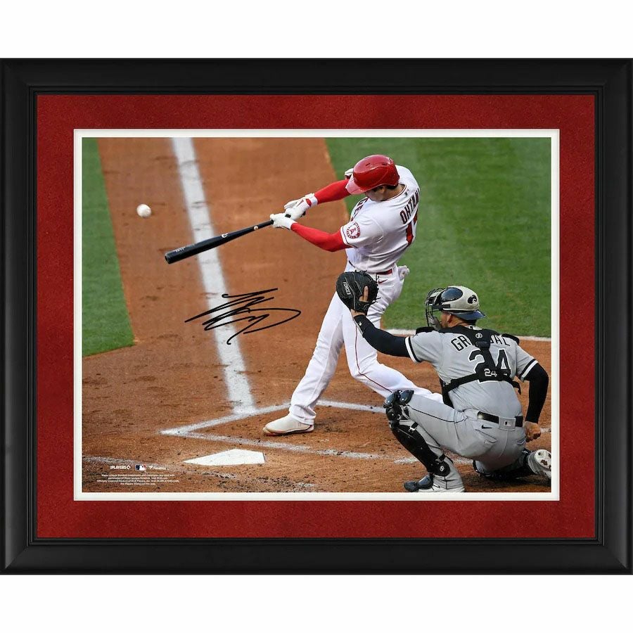 大谷翔平 エンゼルス フレーム付き写真 MLB 大谷翔平 エンゼルス サイン入りフォトフレーム Authentic