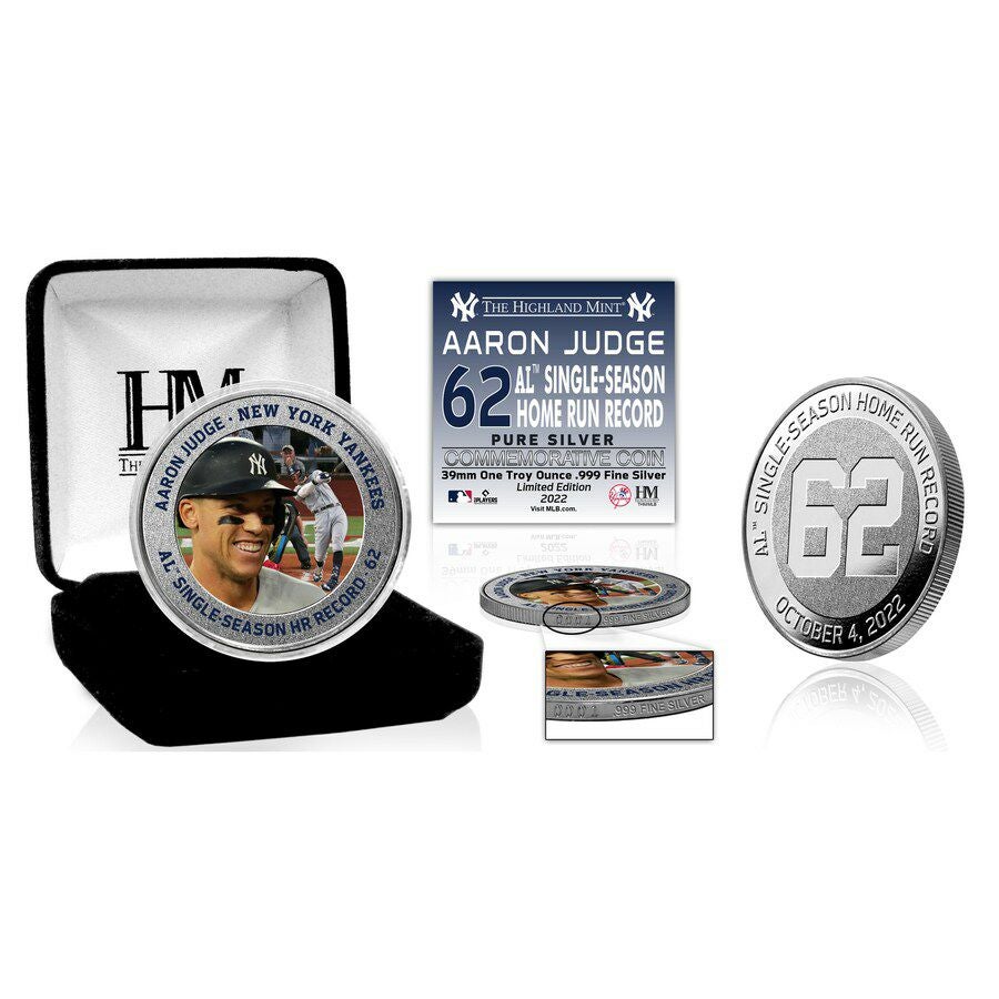 MLB アーロン・ジャッジ ヤンキース シルバーコイン HR 記録 1oz .999