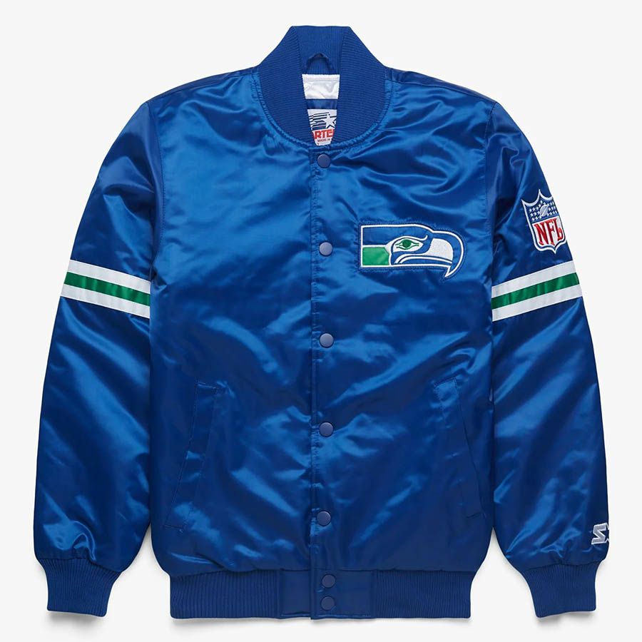 NFL シアトル・シーホークス サテンジャケット NFL シーホークス ジャケット サテンジャケット Enforcer Varsity