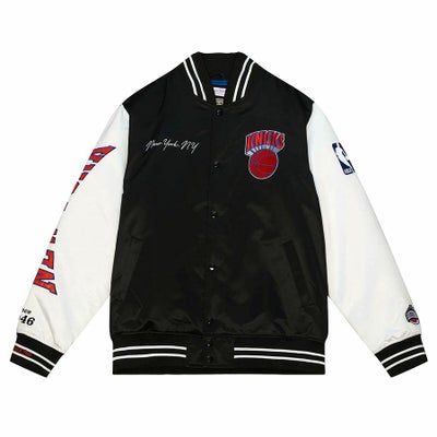 NBA ニックス ジャケット サテン Team Origins Varsity Jacket 