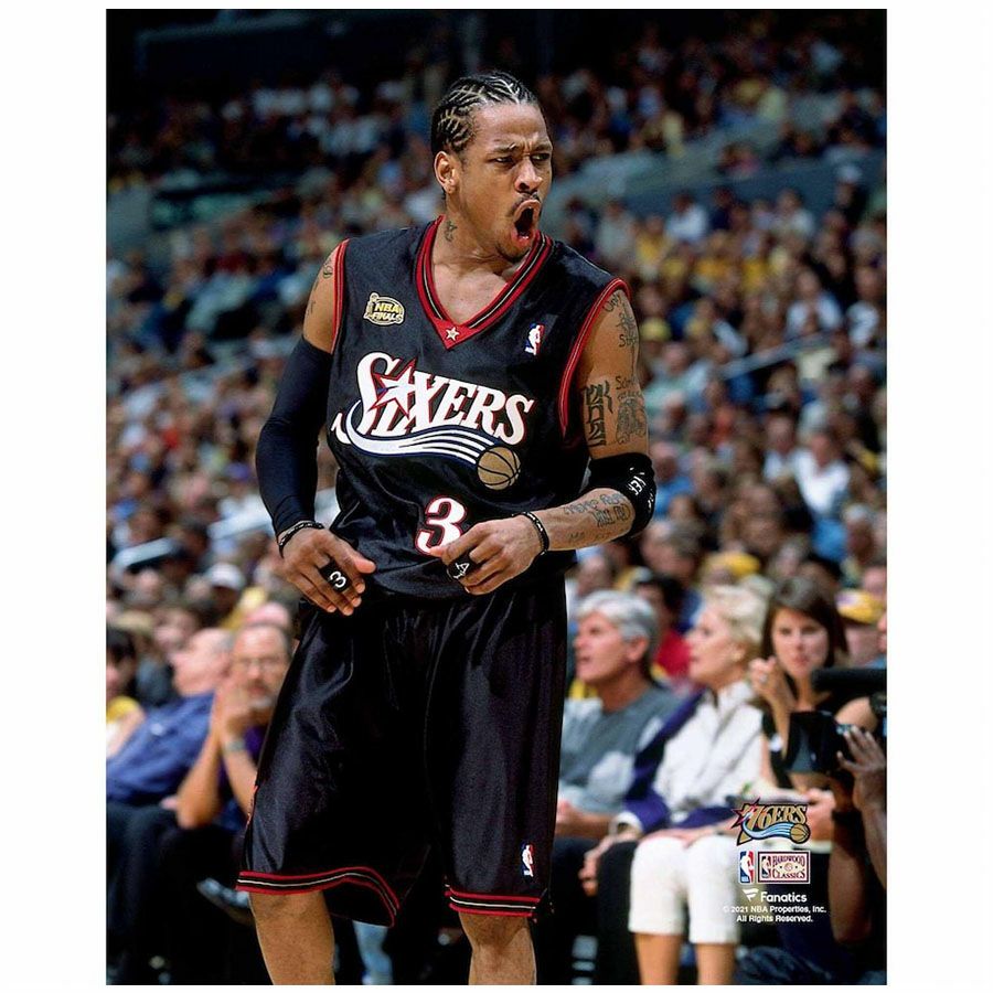 NBA アレン・アイバーソン 76ers フォト Unsigned 2001 NBA ファイナル