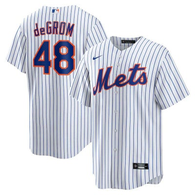 MLB メッツ ジェイコブ・デグロム ユニフォーム ホワイト - MLB 