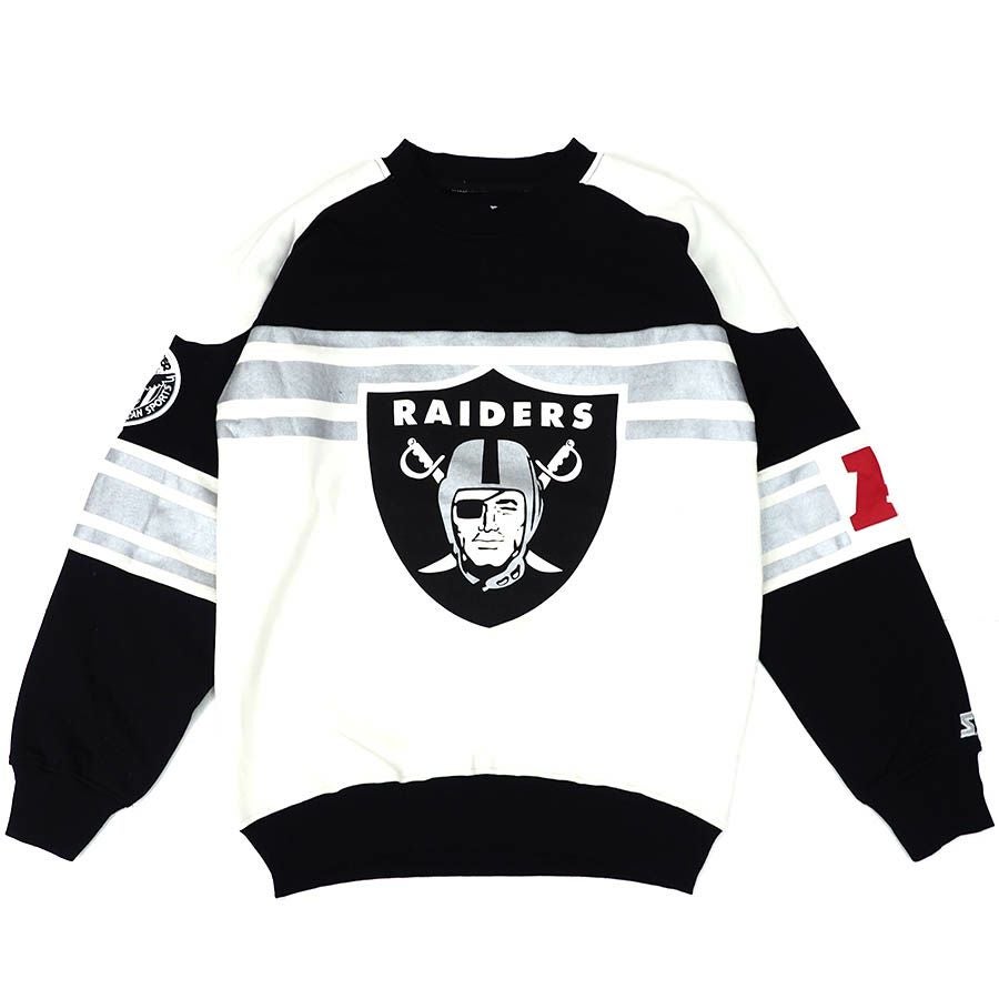 80s〜 USA製 NFL レイダース スウェットパーカー XL RAIDERS NFL レイダース パーカー/スウェット ブラック メンズ - NFL