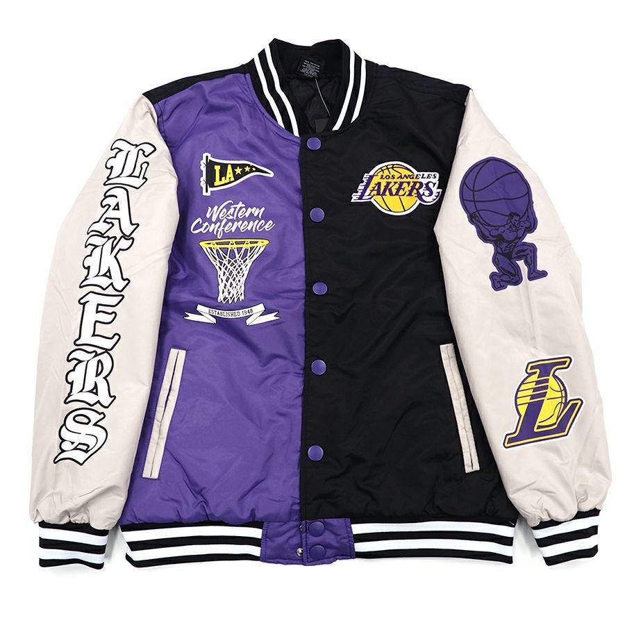 Los Angeles Lakers ボンバージャケット CAP付き Los Angeles Lakers Hooded Bomber Jacket – West49 | Amnesia