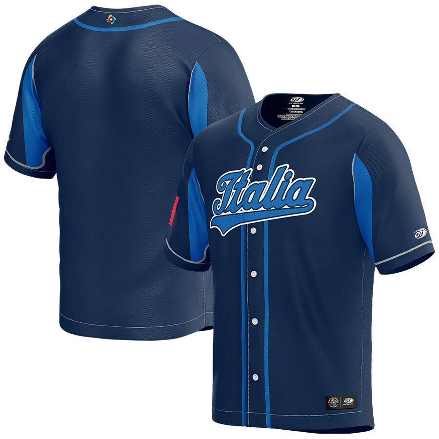 XL 　2023 イタリア代表　レプリカ　ユニフォーム　ブルー WBC イタリア代表 ユニフォーム 2023 World Baseball Classic Replica