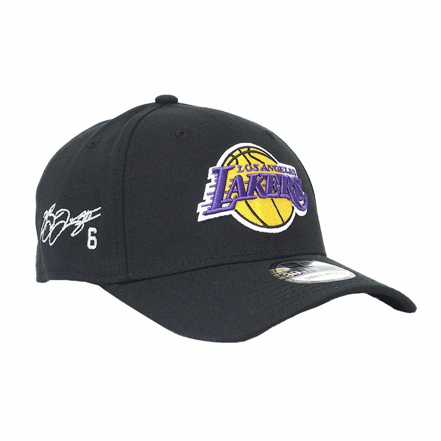 NBA レブロン・ジェイムス レイカーズ キャップ サイン刺繍入り Team