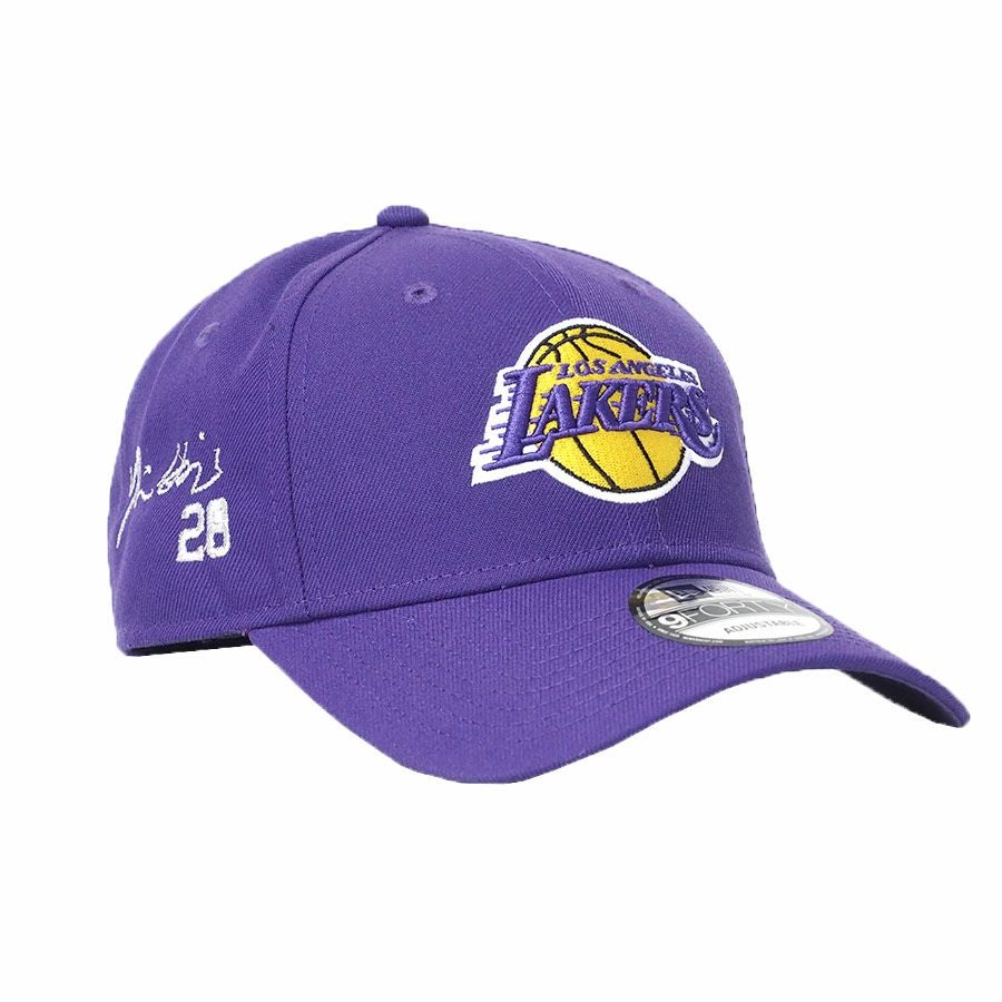 NBA レブロン・ジェイムス レイカーズ キャップ サイン刺繍入り Team