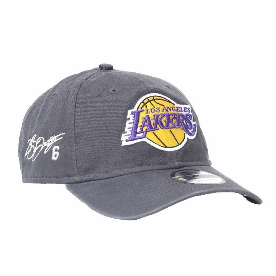 NBA レブロン・ジェイムス レイカーズ キャップ サイン刺繍入り Core