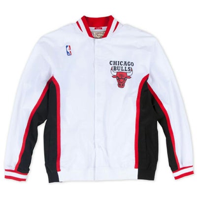 NBA ブルズ ジャケット 復刻モデル ミッチェル＆ネス ホワイト メンズ 