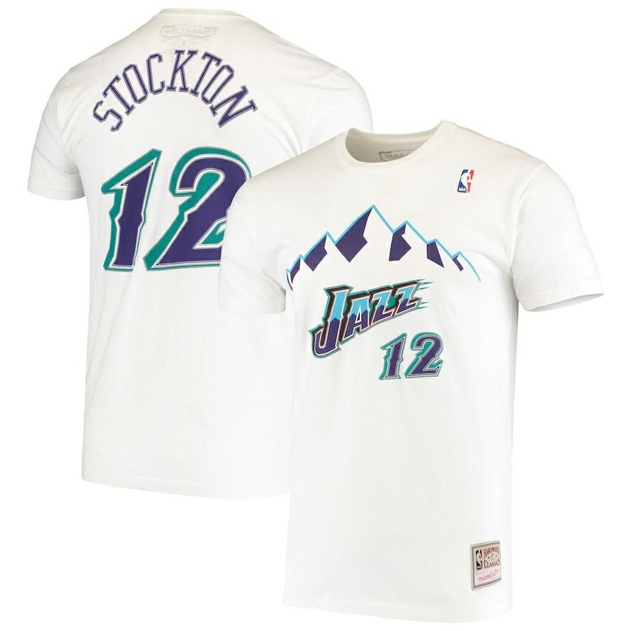 Utah Jazz ジョン・ストックトン #12 ユニフォーム 44サイズ Mitchell&Ness（ミッチェルアンドネス） ユニフォーム メンズ スイング