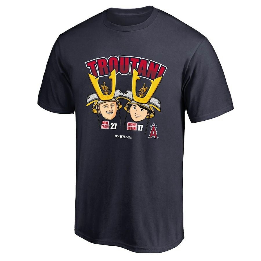 MLB 大谷翔平 x マイク・トラウト エンゼルス Tシャツ KABUTO 侍