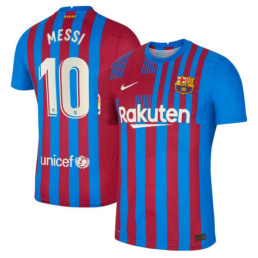 Soccer サッカー リオネル・メッシ FCバルセロナ ユニフォーム 2021/22