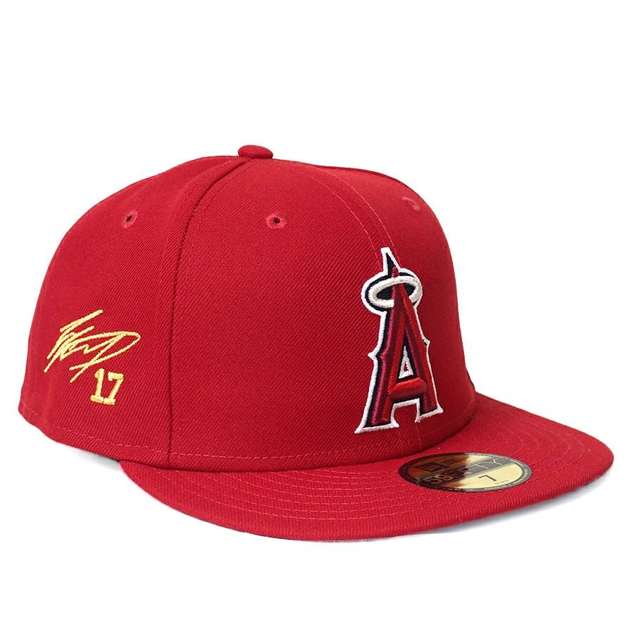 ニューエラ 59FIFTY エンゼルス アーチロゴ 旧ロゴ 大谷翔平 ドジャース MLB 大谷翔平 エンゼルス キャップ Basic 9FIFTY Snapback サイン刺繍