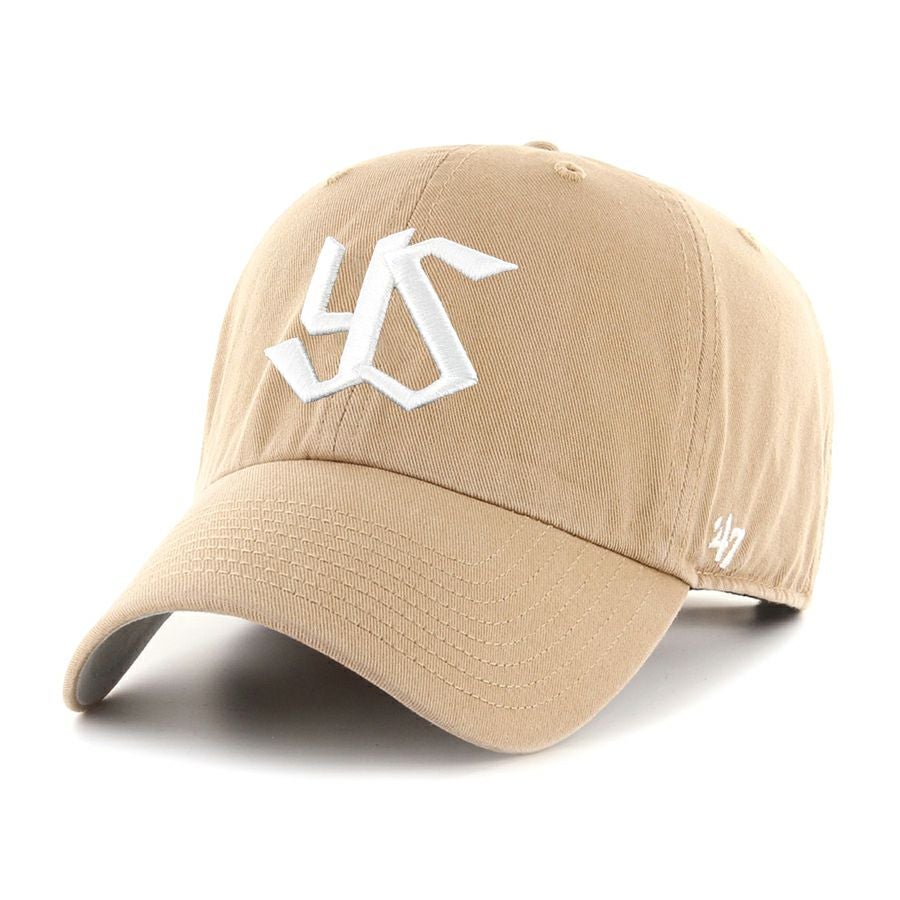 東京ヤクルトスワローズ 支給キャップ 東京ヤクルト・スワローズ キャップ Clean Up Cap 47Brand カーキ