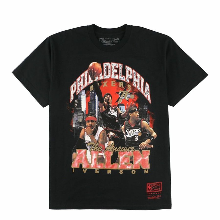 NBA 76ers アレン・アイバーソン Tシャツ レジェンド ミッチェル＆ネス