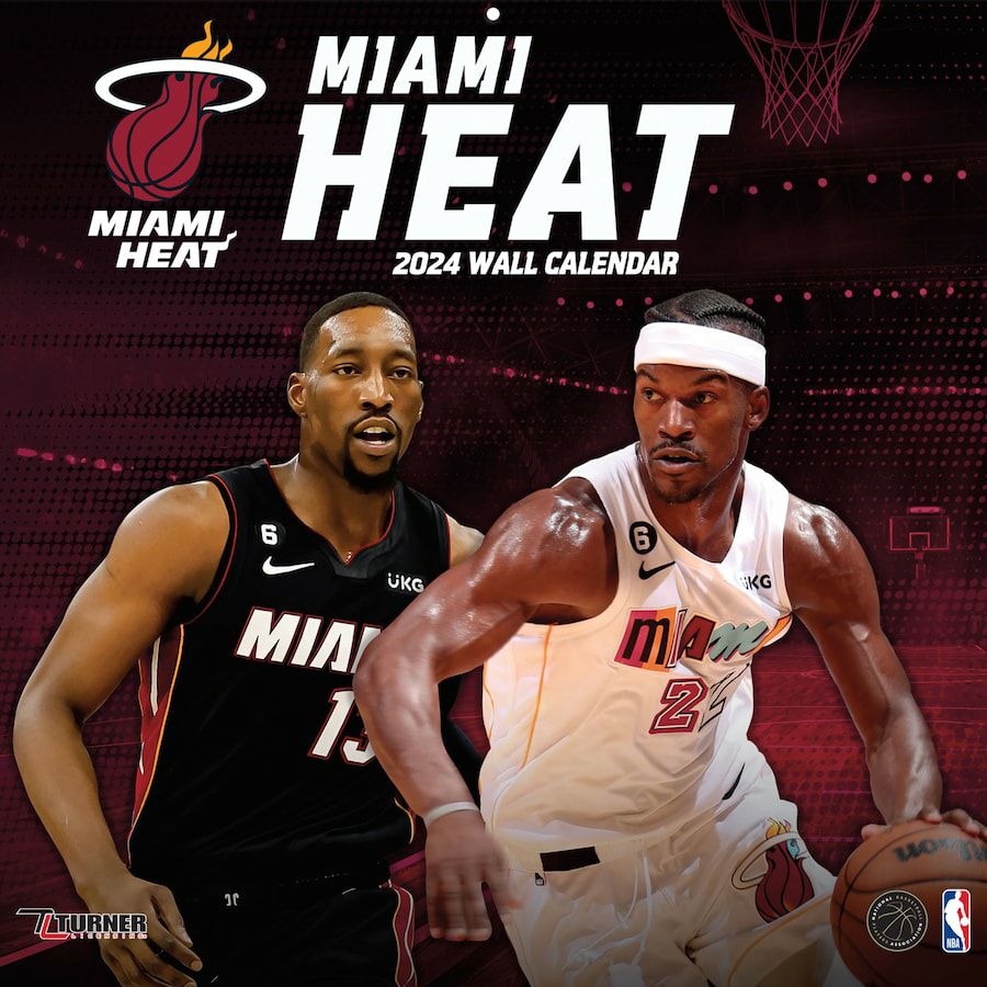NBA マイアミ・ヒート カレンダー 2024 Team 壁掛け Wall Calendar
