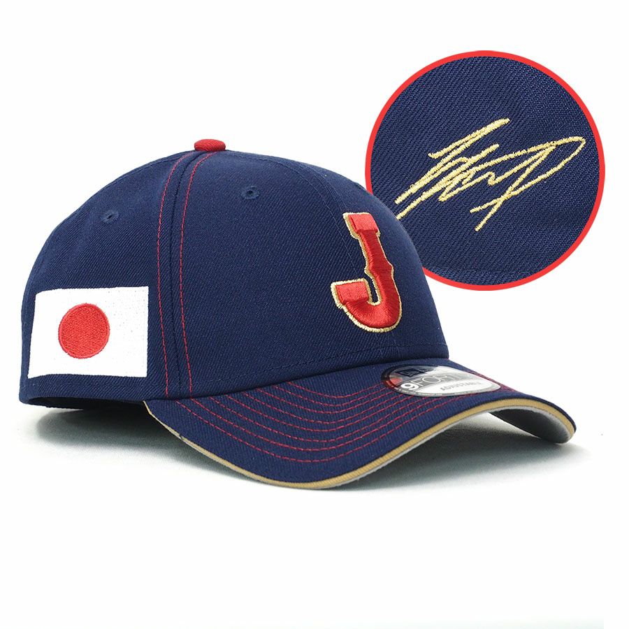 WBC 日本代表 侍ジャパン ニューエラ キャップ 7 3/4 大谷翔平 WBC 大谷翔平 日本代表 侍ジャパン キャップ サイン刺繍 2023 World